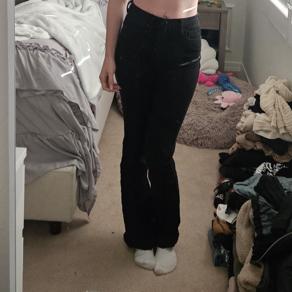 Jeans,  perfect Black fitting Jeans,  size 1, fashion nova